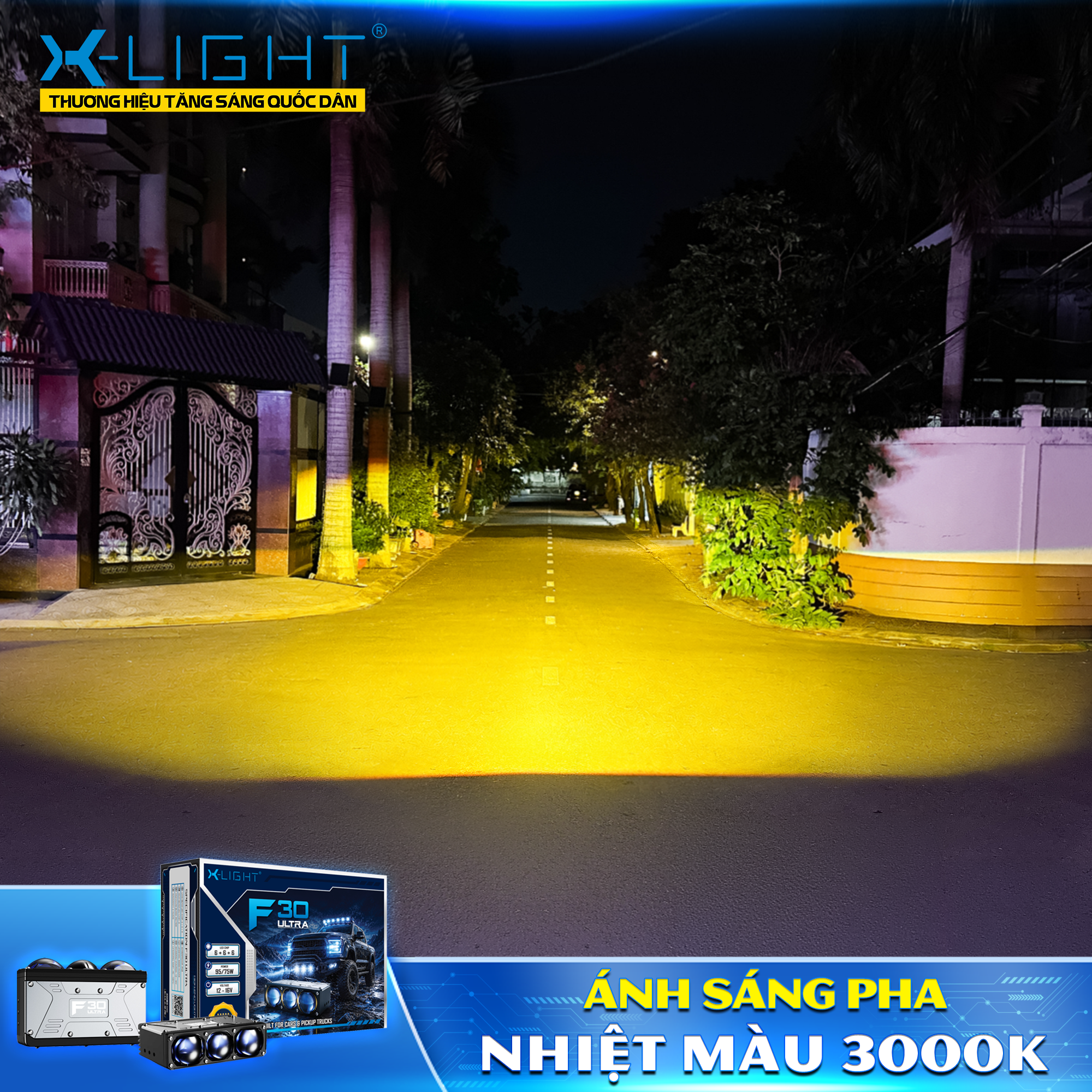 Đèn gầm lắp rời X-Light F30 Ultra
